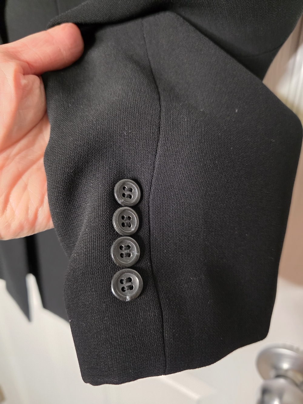 Tristan & Iseut Black Women's Tailored Blazer Made In Canada Size 4 - Picture 7 of 16